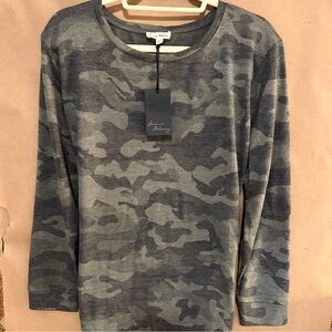 Jane and Delancey Camouflage Top